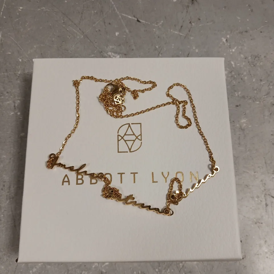 ABBOTT LYON PERSONALISED NAME NECKLACE 