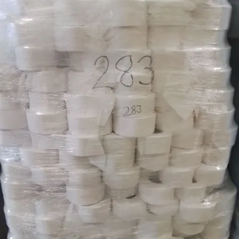 PALLET CONTAINING APPROXIMATELY 250 WHITE PAPER CLEANING ROLLS