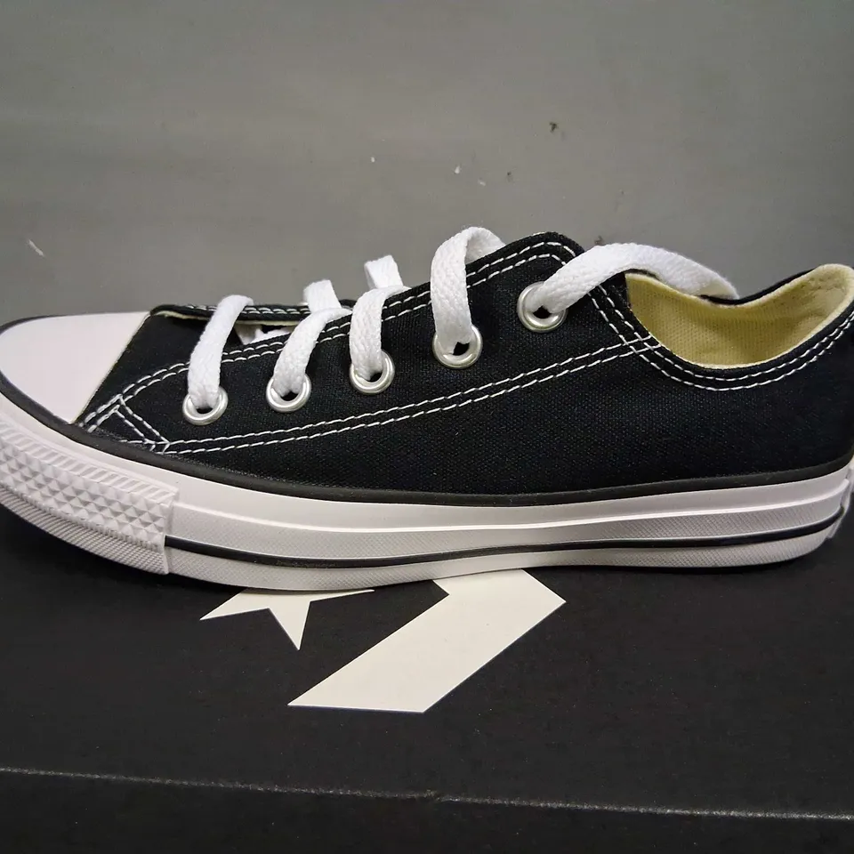 BOXED CONVERSE ALL STAR OX BLACK SIZE 3.5