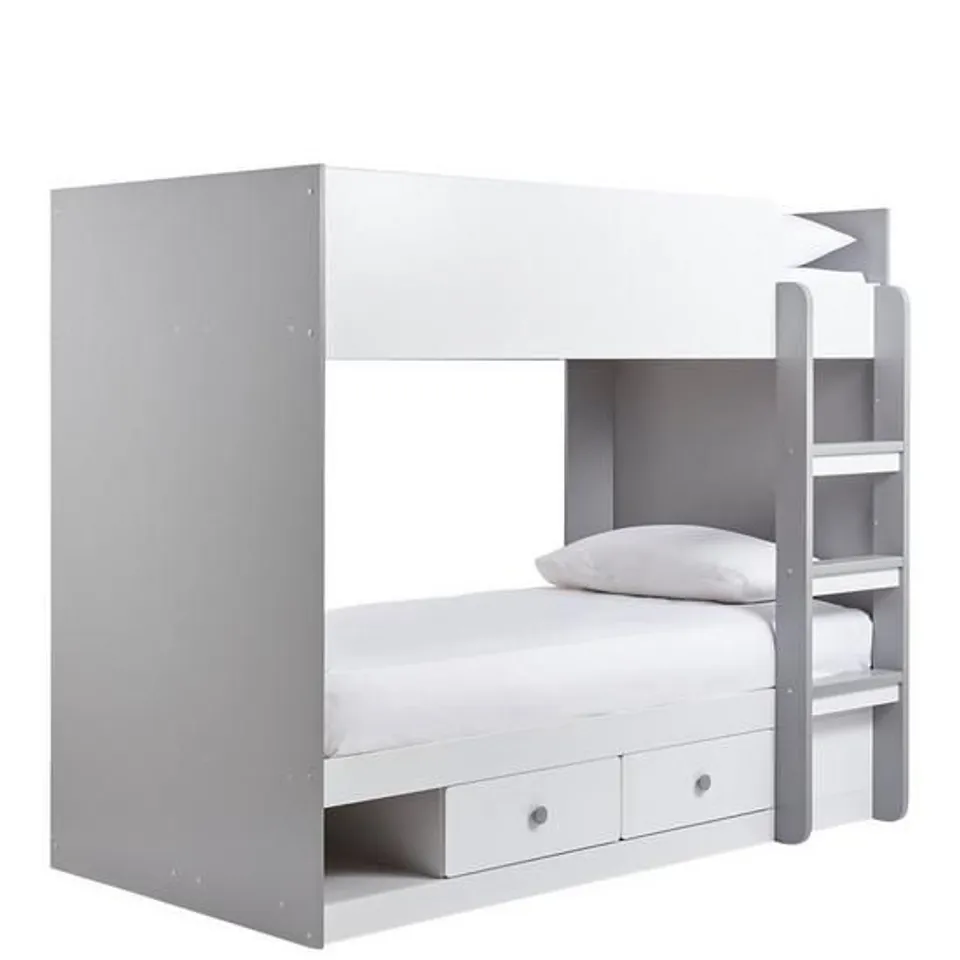BOXED PEYTON BUNK BED GREY (3 BOXES)
