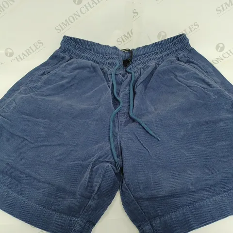 ROUTE ONE CORD POOL SHORTS, INDIGO - SIZE MEDIUM