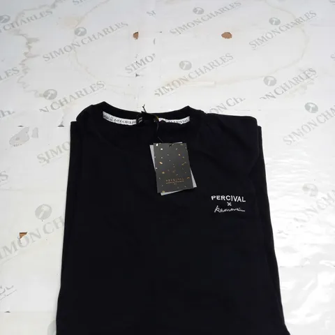 PERCIVAL LONG SLEVE PRINTED DESIGN T-SHIRT - SIZE L 