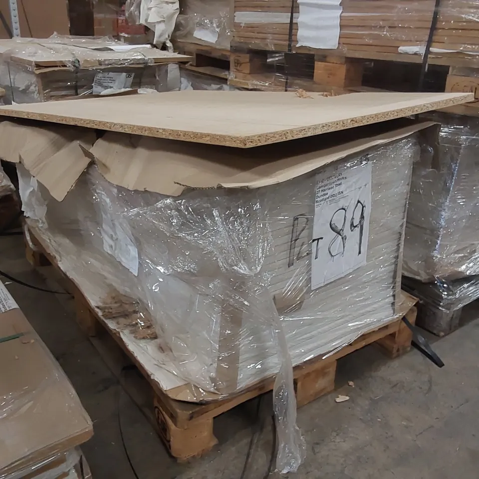 PALLET OF LARGE QUANTITY OF KITCHENS/BEDROOM REPLACEMENT CABINET DOOR/DRAWER/END PANELS IN ASSORTED SIZES