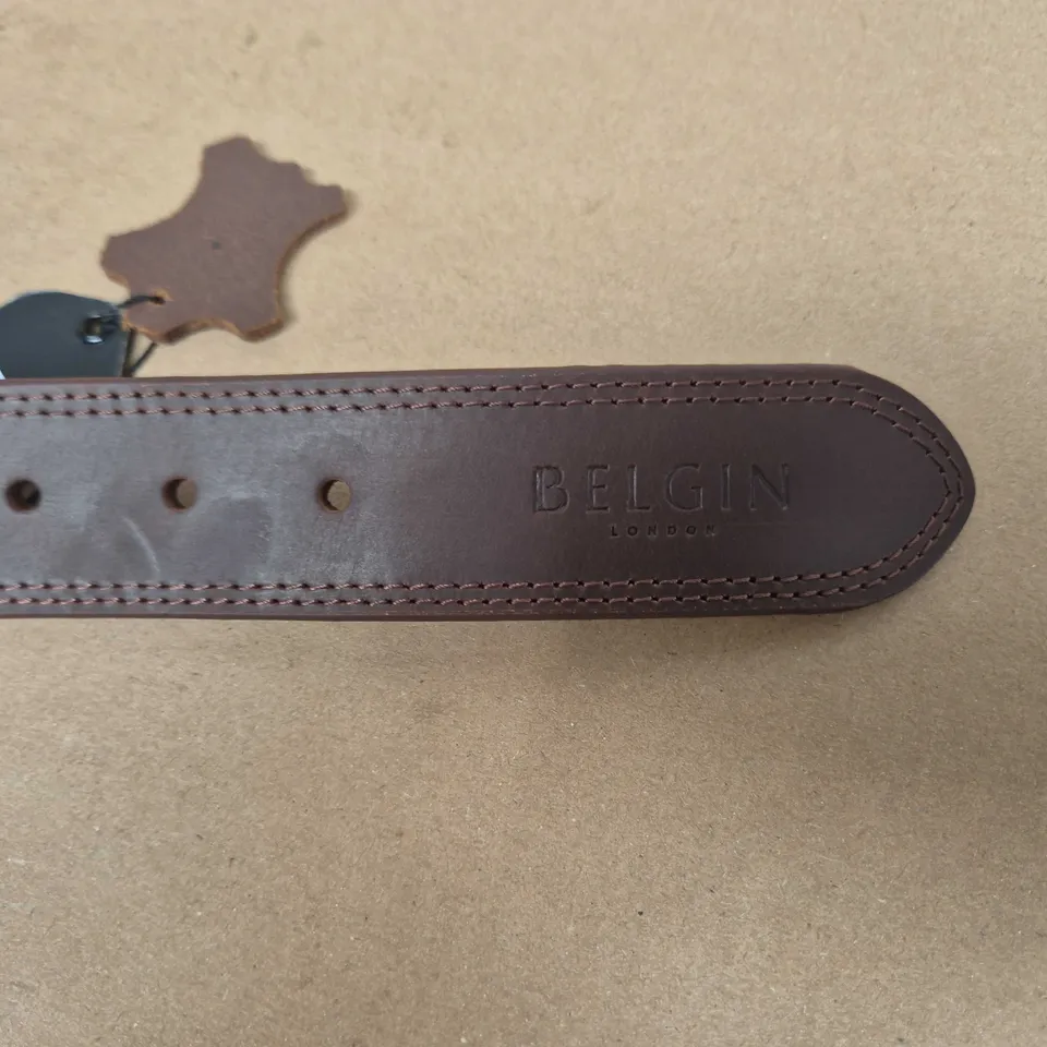 BELGIN LONDON LEATHER BELT – BROWN