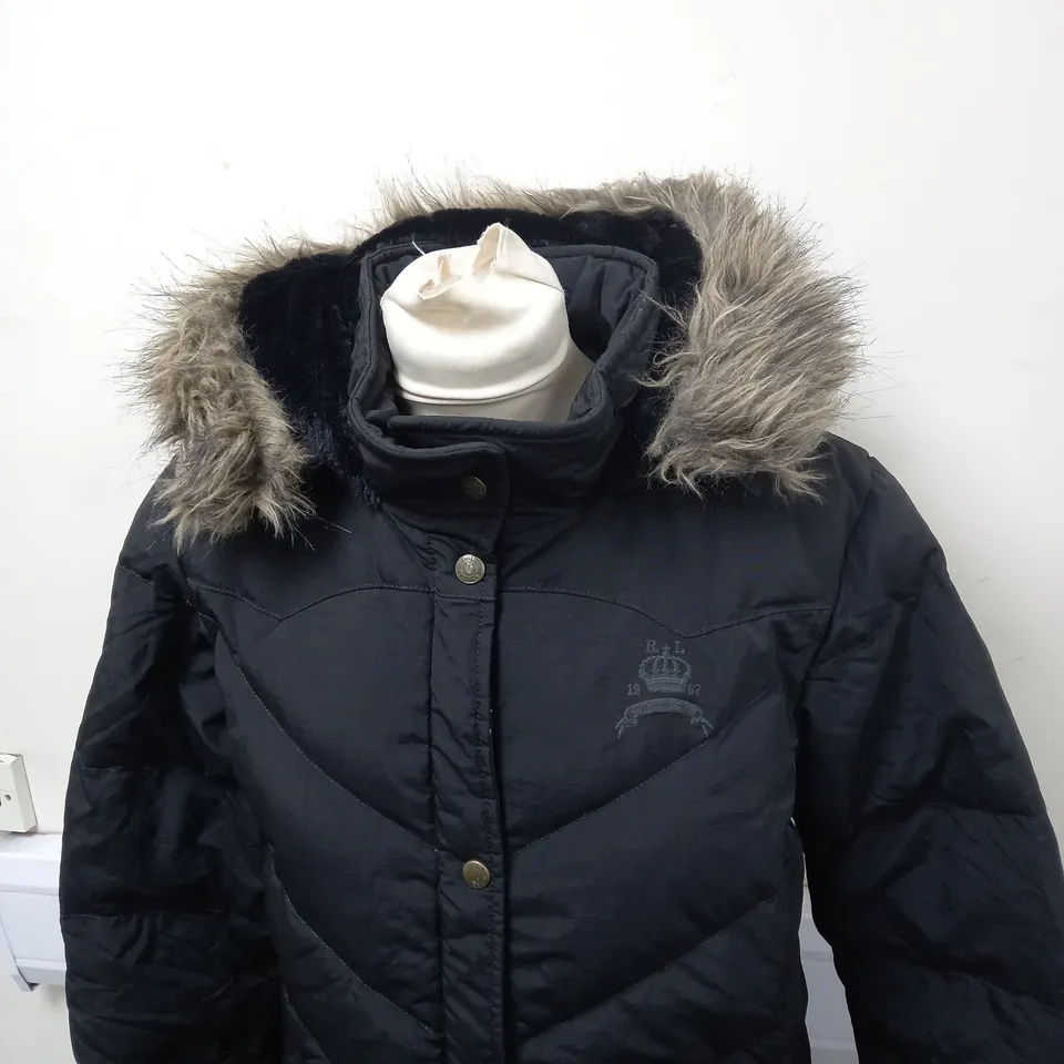 POLO JEANS COMPANY PARKA JACKET WITH FAUX FUR HOOD SIZE XL