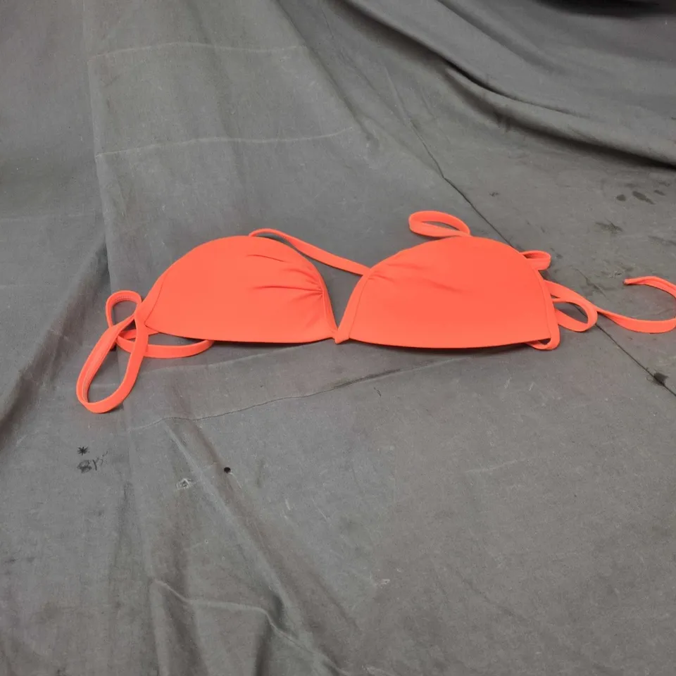 ORANGE BIKINI TOP UK 10