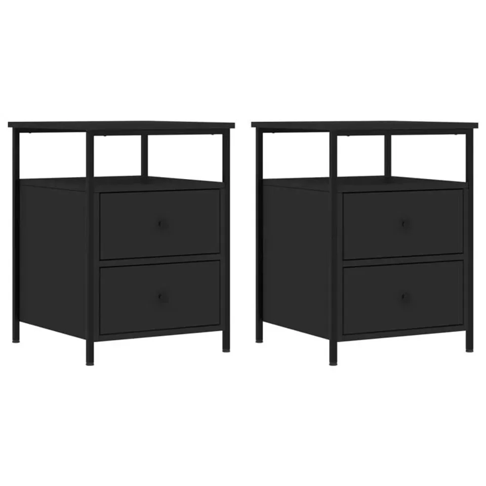 BOXED ELSINORE IRON BEDSIDE TABLE (1 BOX)