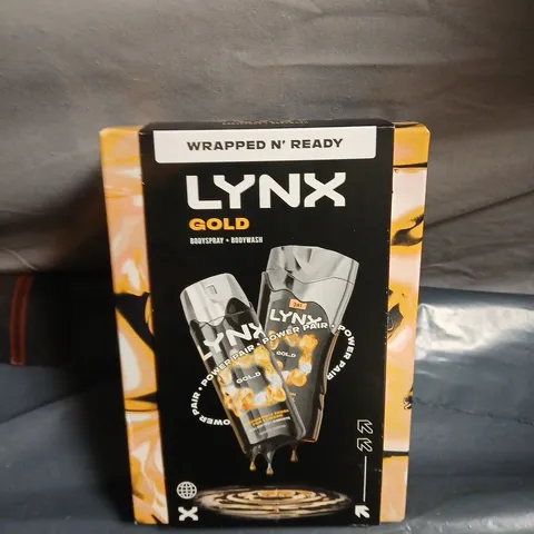 LYNX GOLD GIFT SET – BODYSPRAY + BODY WASH (WRAPPED N' READY)