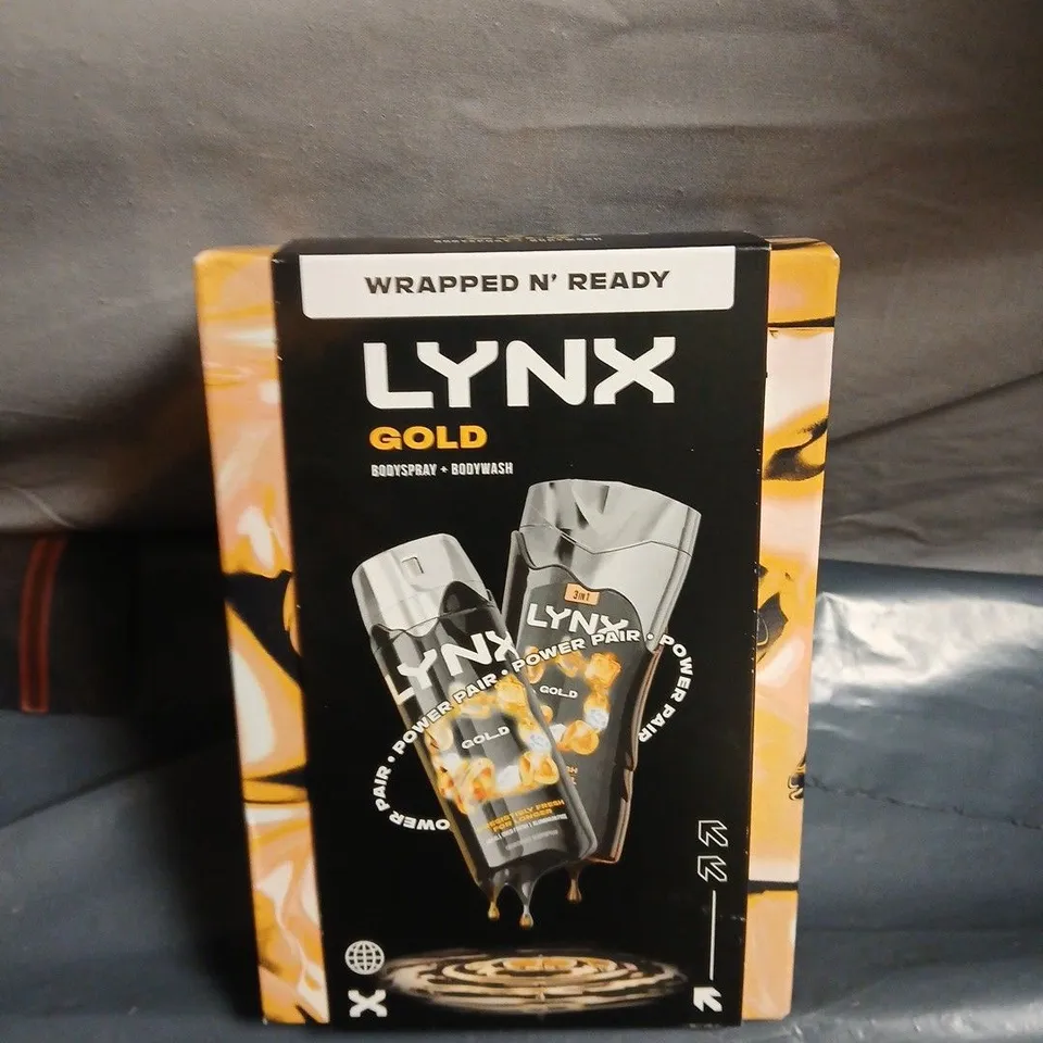 LYNX GOLD GIFT SET – BODYSPRAY + BODY WASH (WRAPPED N' READY)
