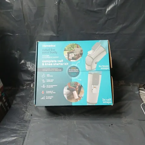 HOMEDICS CALF & KNEE STARTER KIT – MODULAR COMPRESSION SYSTEM (COMPLETE CALF & KNEE WRAPS)