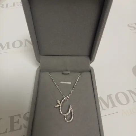 SAY IT WITH DIAMONDS G INITAL NECKLACE