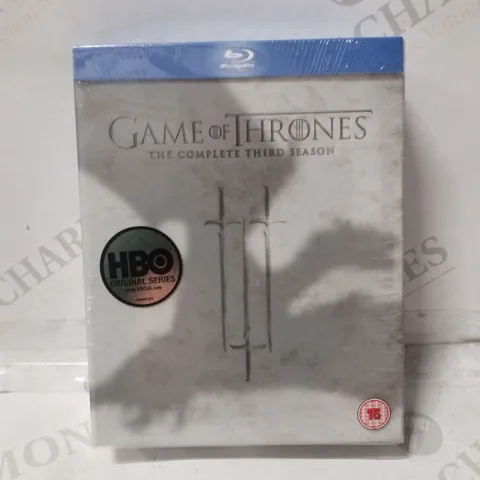 BOX CONTAINING 9 COPIES OF BLU-RAY GAME OF THRONES SEASON 3