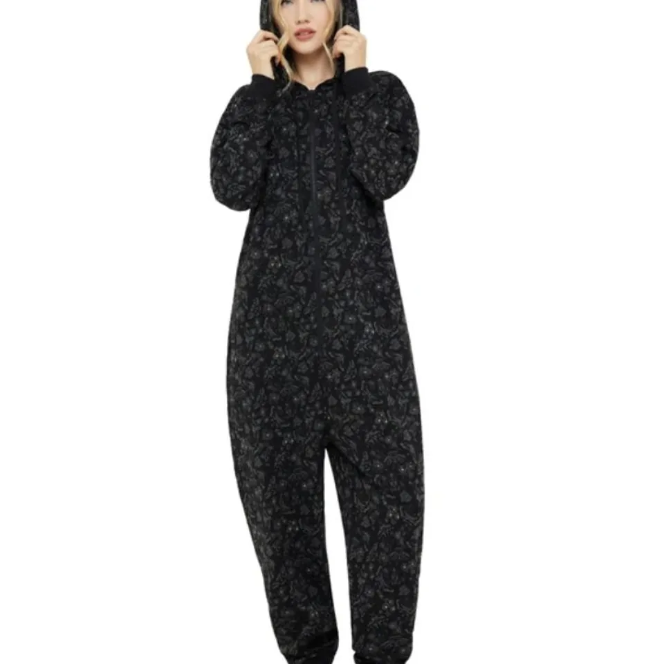 BRAND NEW KILLSTAR - ENCHANTORS EMBRACE - BLACK/GREY WOMEN'S JUMPSUIT  SIZE XL