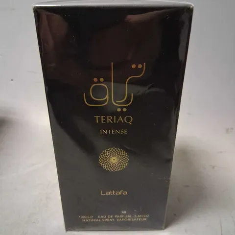 BOXED AND SEALED TERIAQ INTENSE LATTAFA EAU DE PARFUM 100ML