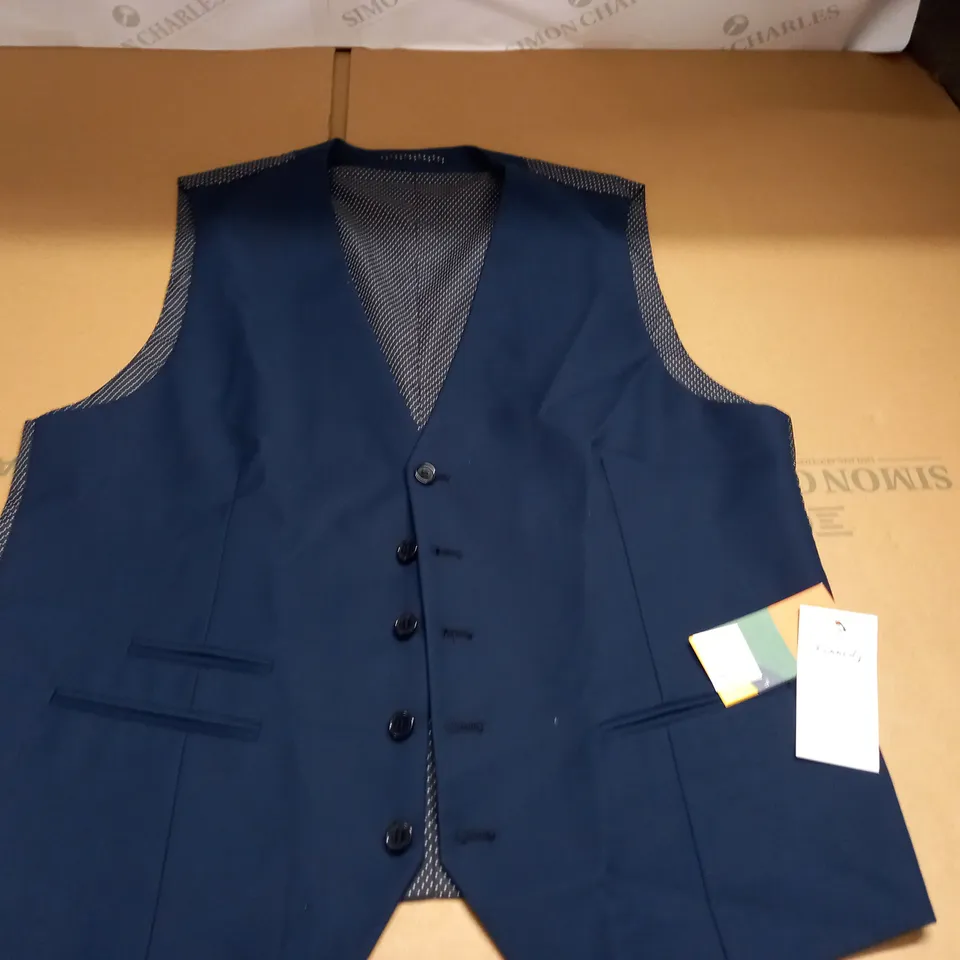 SKOPES KENNEDY ROYAL BLUE WAISTCOAT - 42 R