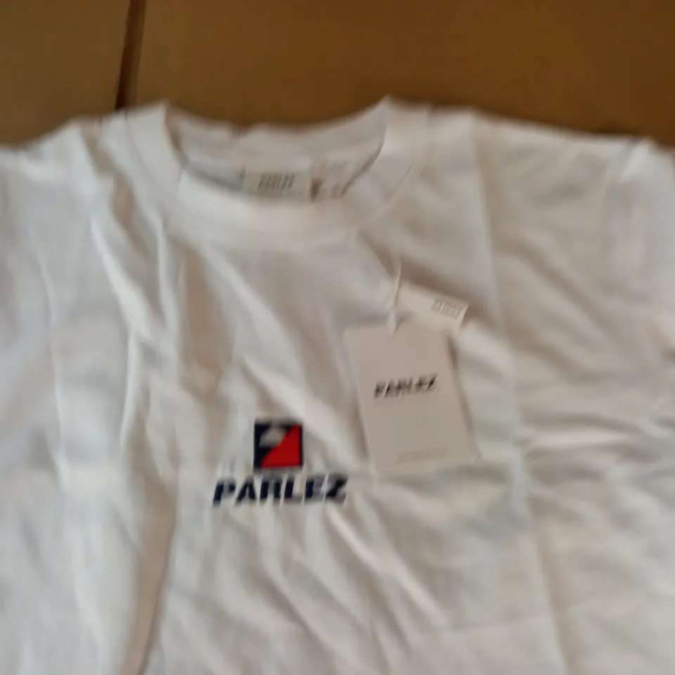 PARLAZ WHITE CREW CLOTHING - M