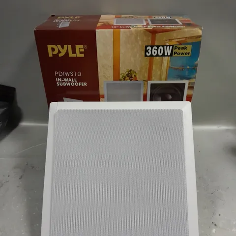BOXED PYLE PDIWS10 IN-WALL SUBWOOFER