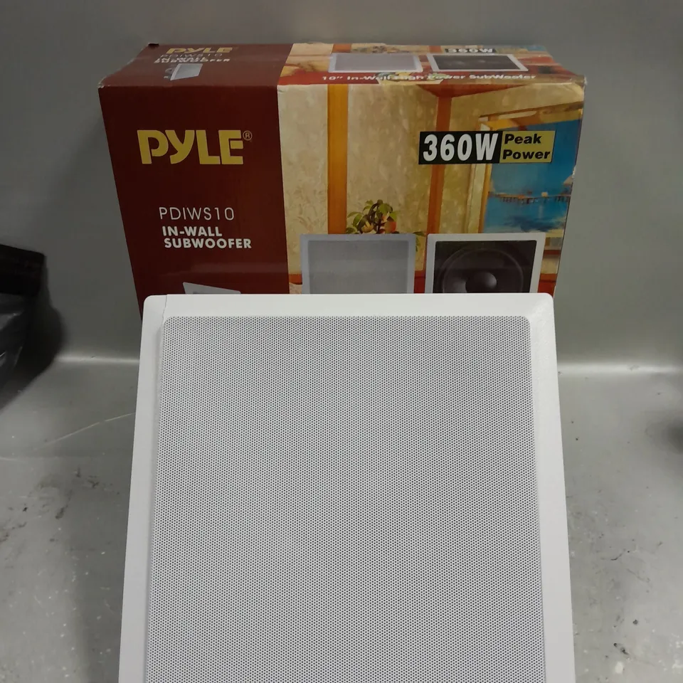 BOXED PYLE PDIWS10 IN-WALL SUBWOOFER 