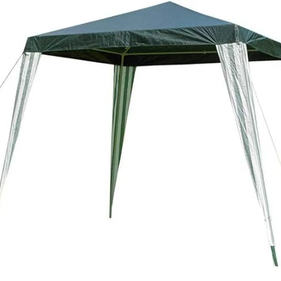 BOXED 2.4m X 2.4m POP UP GARDEN GAZEBO - GREEN