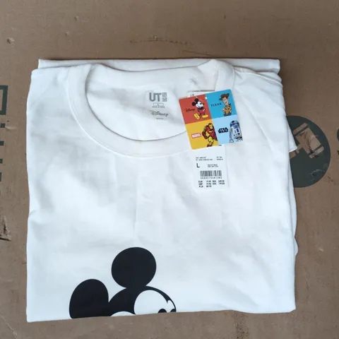 UNIQLO UT DISNEY MICKEY MOUSE T-SHIRT IN WHITE SIZE LARGE