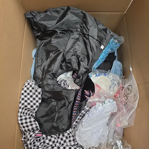 APPROXIMATELY 30 ASSORTED CLOTHING ITEMS IN VARIOUS SIZES, STYLES & COLOURS - COLLECTION ONLY