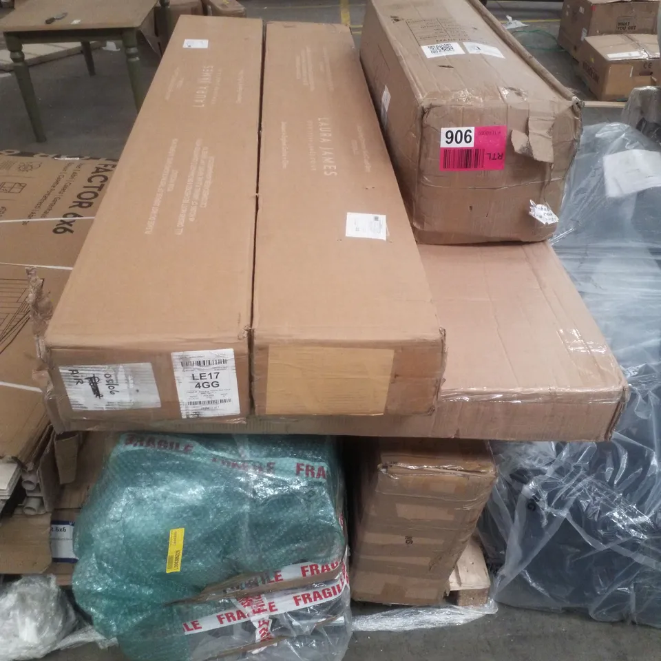 PALLET CONTAINING ASSORTED FLATPACK FURNITURE PARTS 