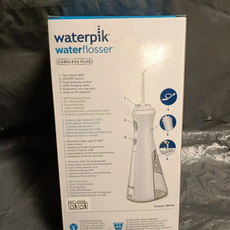 SEALED WATERPIK CORDLESS WATERFLOSSER 