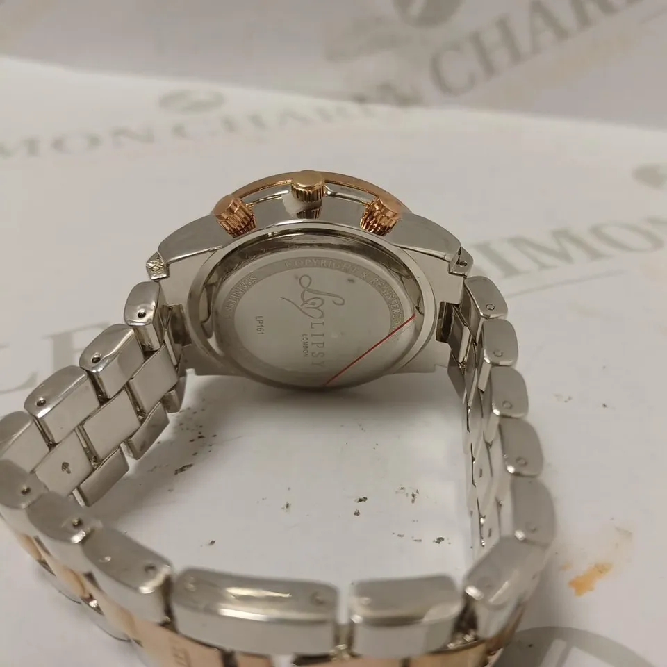 LIPSY TWO TONE BRACELET LADIES WATCH LP161