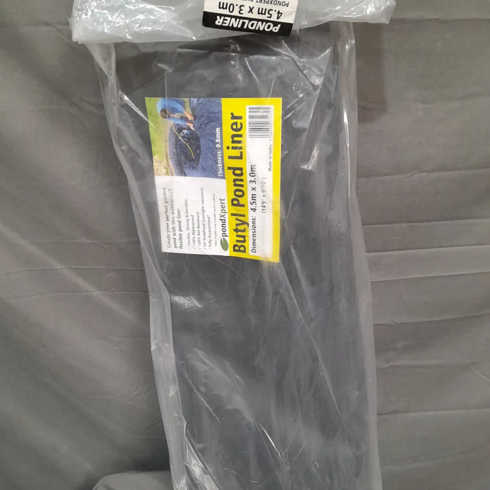 SEALED PONDEXPERT BUTYL POND LINER - 4.5M X 3M