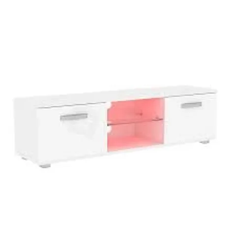 VIDA DESIGNS COSMO 2 DOOR LED TV UNIT - 140CM - WHITE (1BOX)