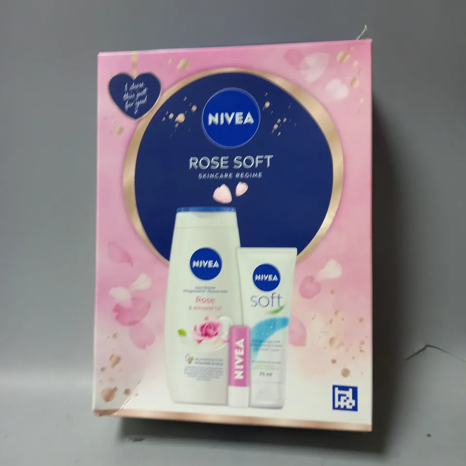 BOXED NIVEA ROSE SOFT SKINCARE REGIME