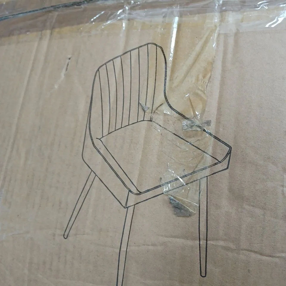 BOXED PAIR OF ALISHA STANDARD DINING CHAIRS (COLLECTION ONLY) RRP £249.99