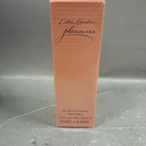 BOXED AND SEALED ESTEE LAUDER PLEASURES EAU DE PARFUM SPRAY 50ML