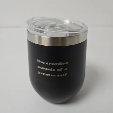 SPACEGOODS METAL INSULATED QUOTE MUG – BLACK MUG 