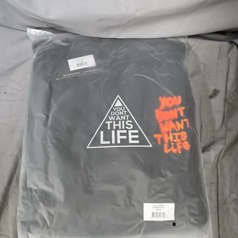 APPROXIMATELY 15 YOU DONT WANT THIS LIFE BRANDED HOODIES IN BLACK - M