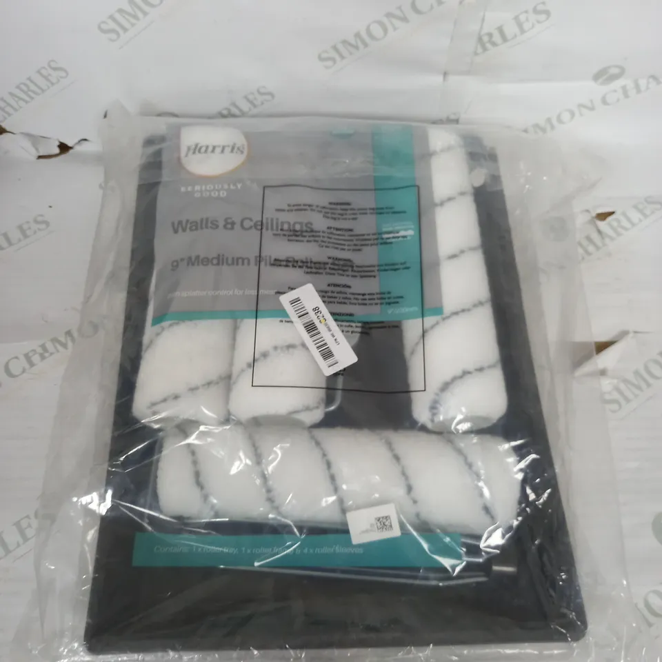 HARRIS WALLS & CEILING 9" MEDIUM PILE ROLLER SET