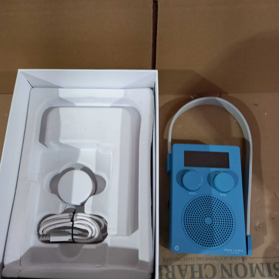 JOHN LEWIS SPECTRUM DAB/FM DIGITAL SHOWER RADIO