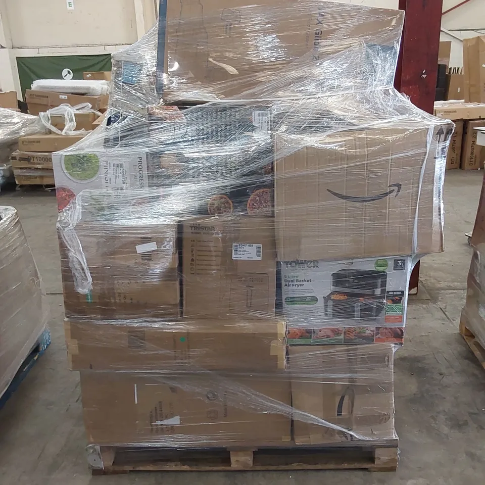 PALLET OF APPROXIMATELY 23 UNPROCESSED RAW RETURN HOUSEHOLD AND ELECTRICAL GOODS TO INCLUDE;