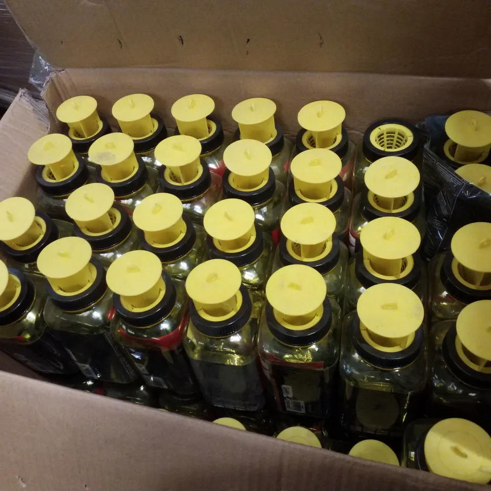 BOX CONTAINING APPROXIMATELY 34 BUG OFF FLY CATCHERS 