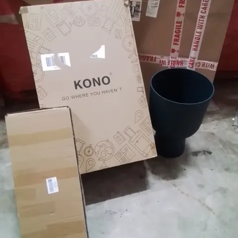 PALLET OF ASSORTED HOUSEHOLD GOODS AND PRODUCTS TO INCLUDE;SUITCASE, MIRROR, TANK SUPPORT STRAPS,PLANT POT AND OTHER ASSORTED ITEMS...