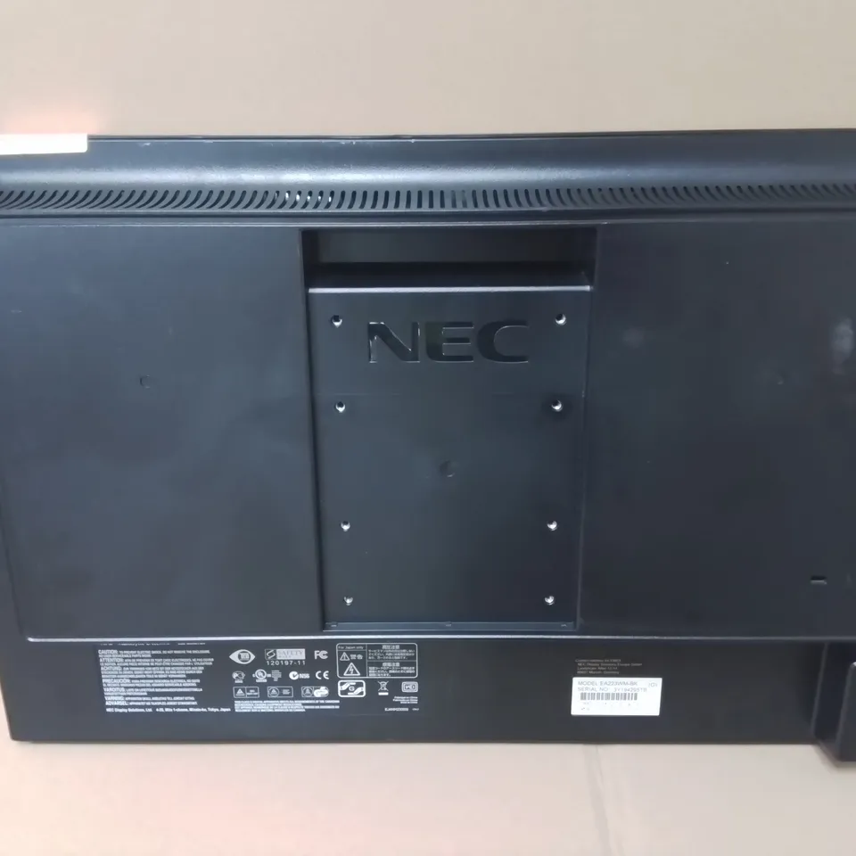 UNBOXED NEC MULTISYNC 22" LCD MONITOR - EA223WM