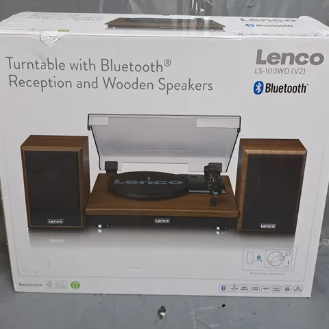 LENCO LS-100WD BELT-DRIVE TURNTABLE WITH BLUETOOTH - OAK419/2309