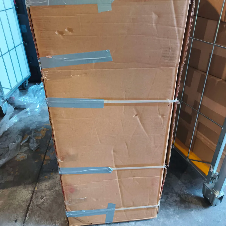 PALLET OF APPROXIMATELY 6 X 2 PACK GRAVITY CHAIRS AND 2 CAGES OF APPROXIMATELY 100 ASSORTED ITEMS INCLUDING WOMENS KNITWEAR , LA MAREY KNITTED JUMPER , EMPTY RING BOXES AND FOLDING ELECTRICAL TREADMIL