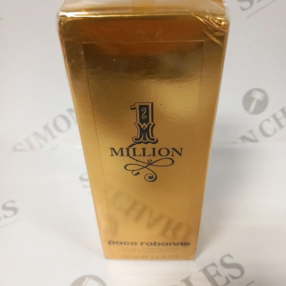 BOXED AND SEALED PACO RABANNE 1 MILLIO AFTERSHAVE LOTION 100ML