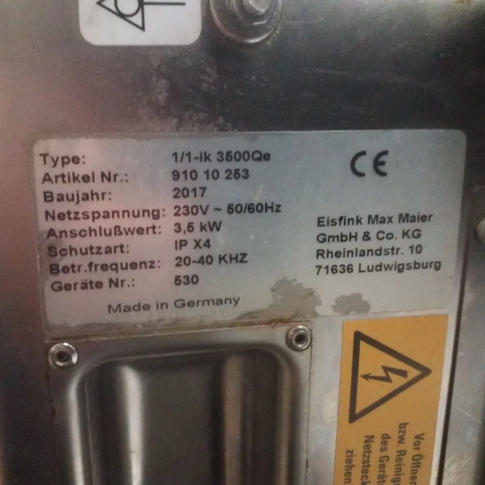 VARITHEK 1/1-IK 3500QE INDUCTION HOB