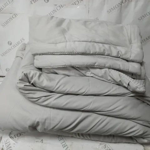 SUPERSOFT BY COZEE HOME WAFFLE KNIT FILLED BEDSPREAD IN GREY