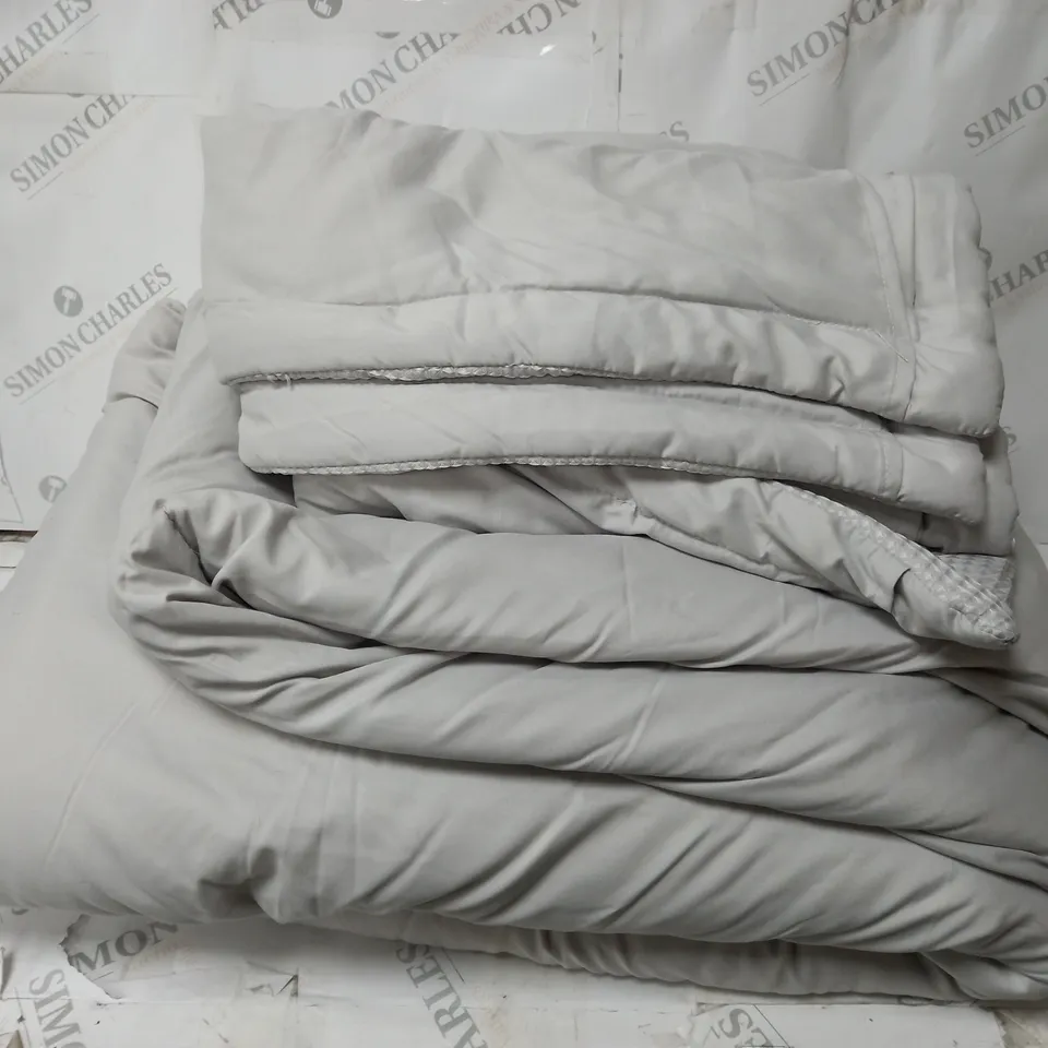 SUPERSOFT BY COZEE HOME WAFFLE KNIT FILLED BEDSPREAD IN GREY