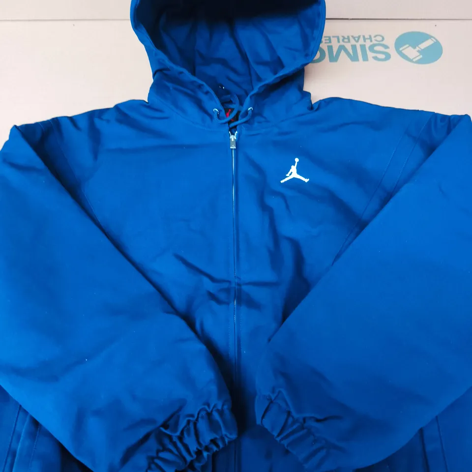 NIKE JORDAN ZIP-UP HOODED JACKET – BLUE - SIZE M