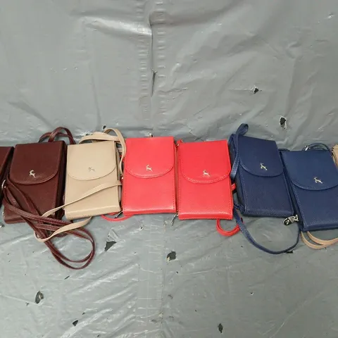 8 ASSORTED ASHWOOD CROSSBODY PHONE BAGS