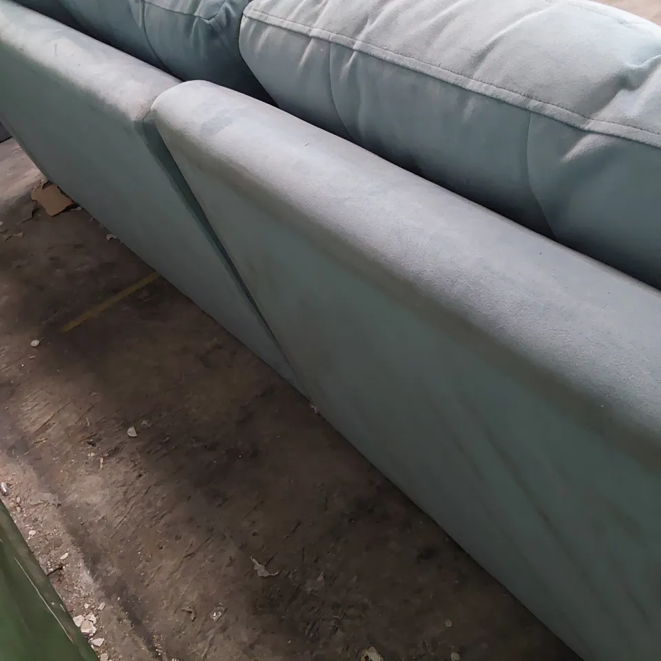 QUALITY BRITISH DESIGNER THE LOUNGE COMPANY HERMIONE CHAISE SOFA LHF SHALLOW PUDDLE FABRIC 